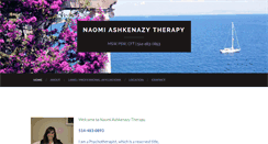 Desktop Screenshot of naomiashkenazytherapy.com